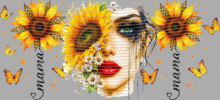 16oz Sunflower Girl-SU-611
